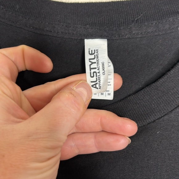 Alstyle | Black NIRVANA Woman W Wings Front Eomans Tom | Concert Tee Size M - Picture 4 of 6